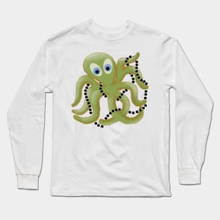 Octopus with black pearls Long Sleeve T-Shirt